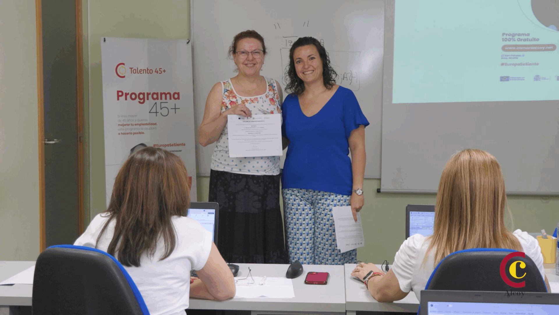 Clausura del curso de Asistencia a la Dirección del programa +45 de Cámara Alcoy