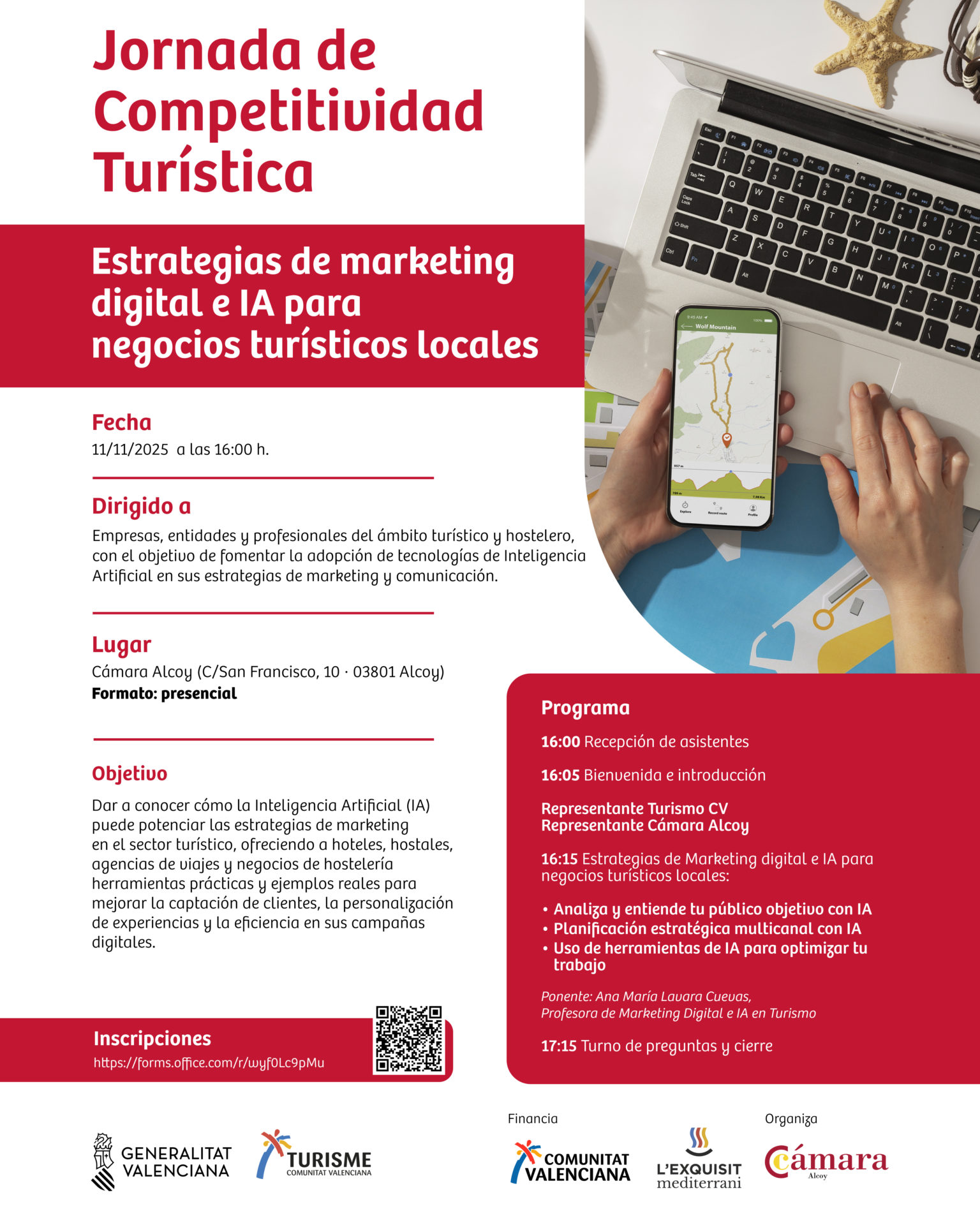 La Cámara de Comercio de Alcoy acoge una jornada sobre marketing digital e Inteligencia Artificial aplicada al sector turístico